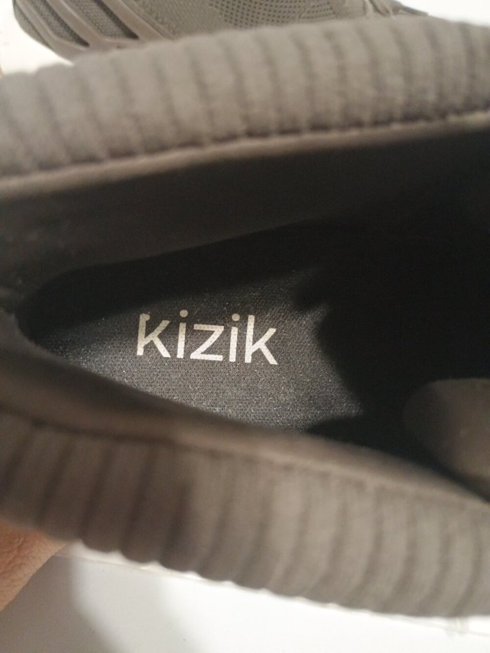 Kizik HandsFree Labs Knit High Top Sneakers Women's 9.5 Men's 8 Brown Slip-On - Picture 11 of 11